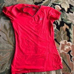 Red Nike dri fit T-shirt size medium